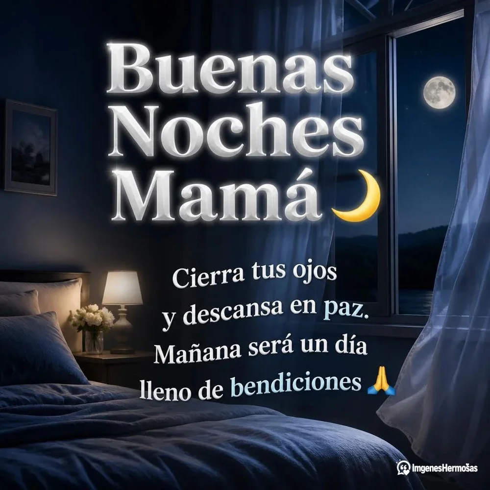 Buenas Noches Mamá Bendiciones Para Una Hermosa Noche