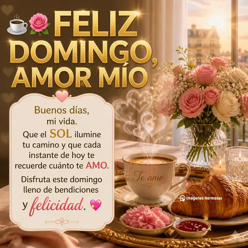 Buenos Días Amor Feliz Domingo