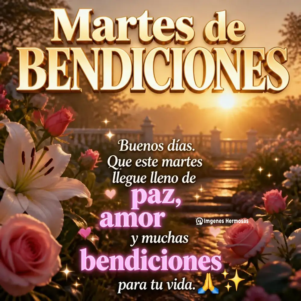 Buenos Días Martes Bendiciones