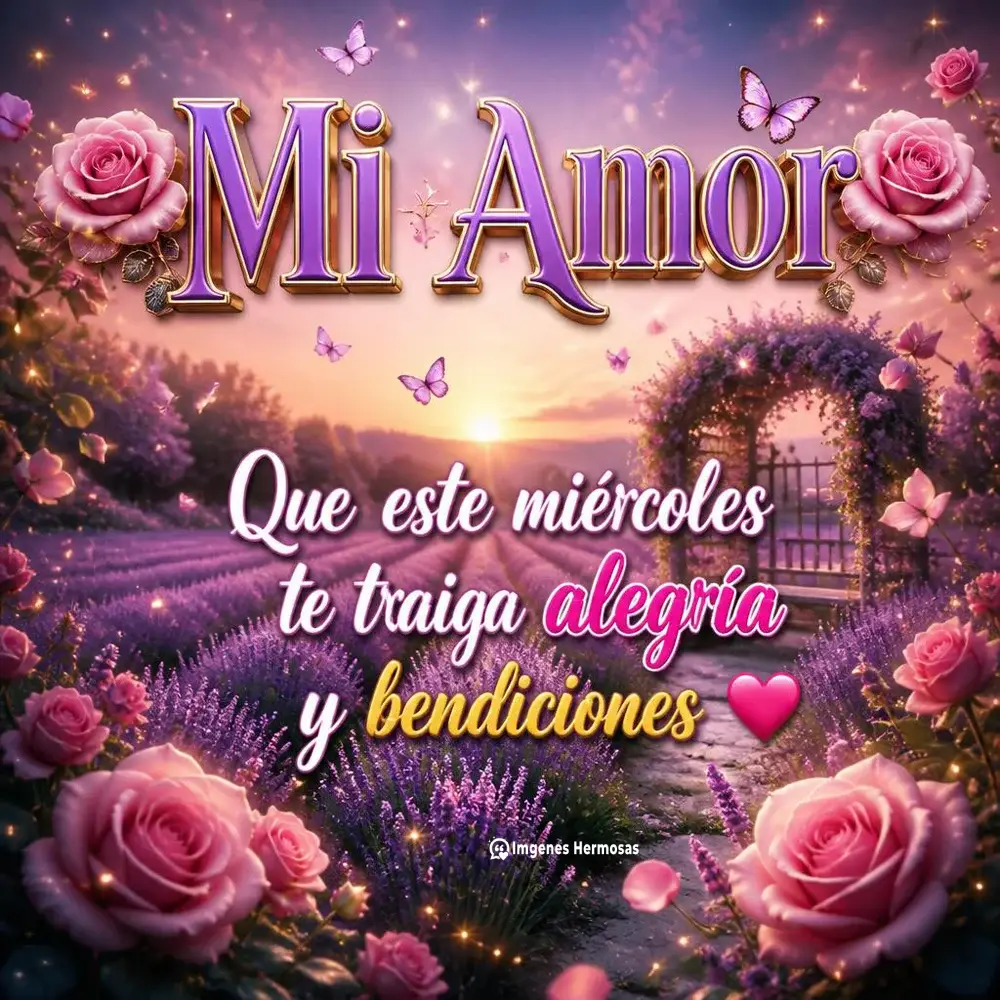 Feliz Miércoles Mi Amor Frases Bonitas Y Bendiciones