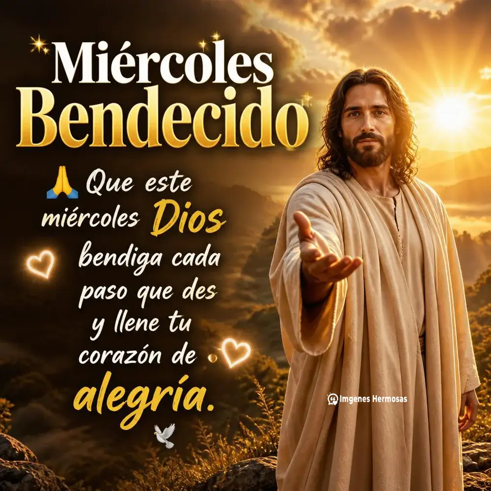 Feliz Miércoles Con Dios Y Bonitas Bendiciones Hoy