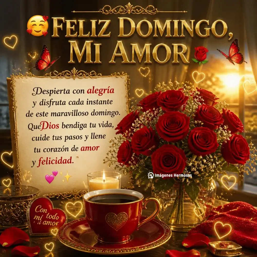 Frases De Feliz Domingo Mi Amor