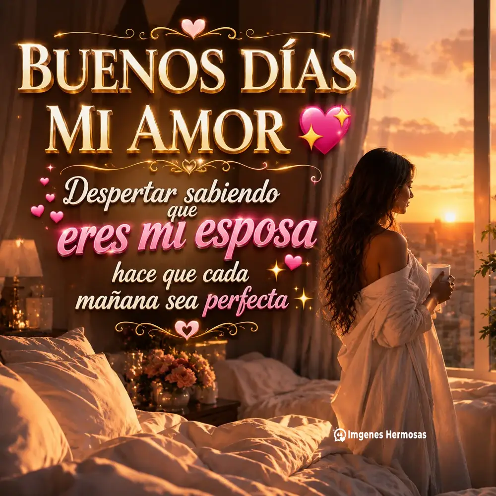Buenos Días Mi Esposa Hermosa