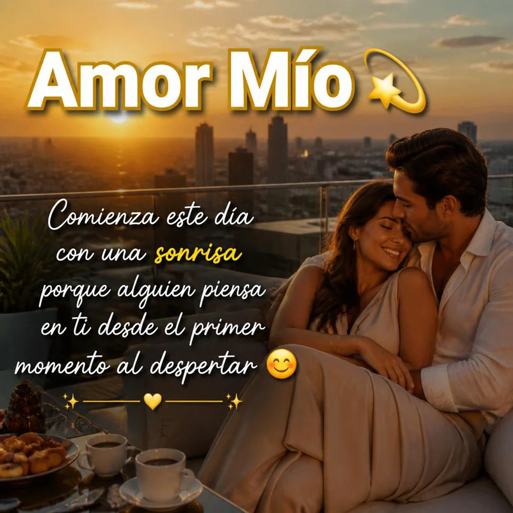 Pareja Buenos Dias Amor