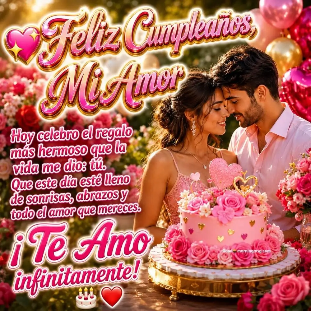 Frases Bonitas Frases Bonitas Feliz Cumpleaños Mi Amor