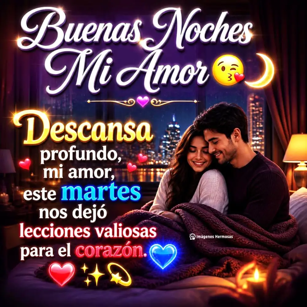 60+ Buenas Noches Mi Amor ¡feliz Martes