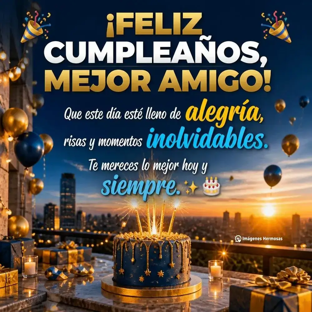 Amigo Hombre Feliz Cumpleaños