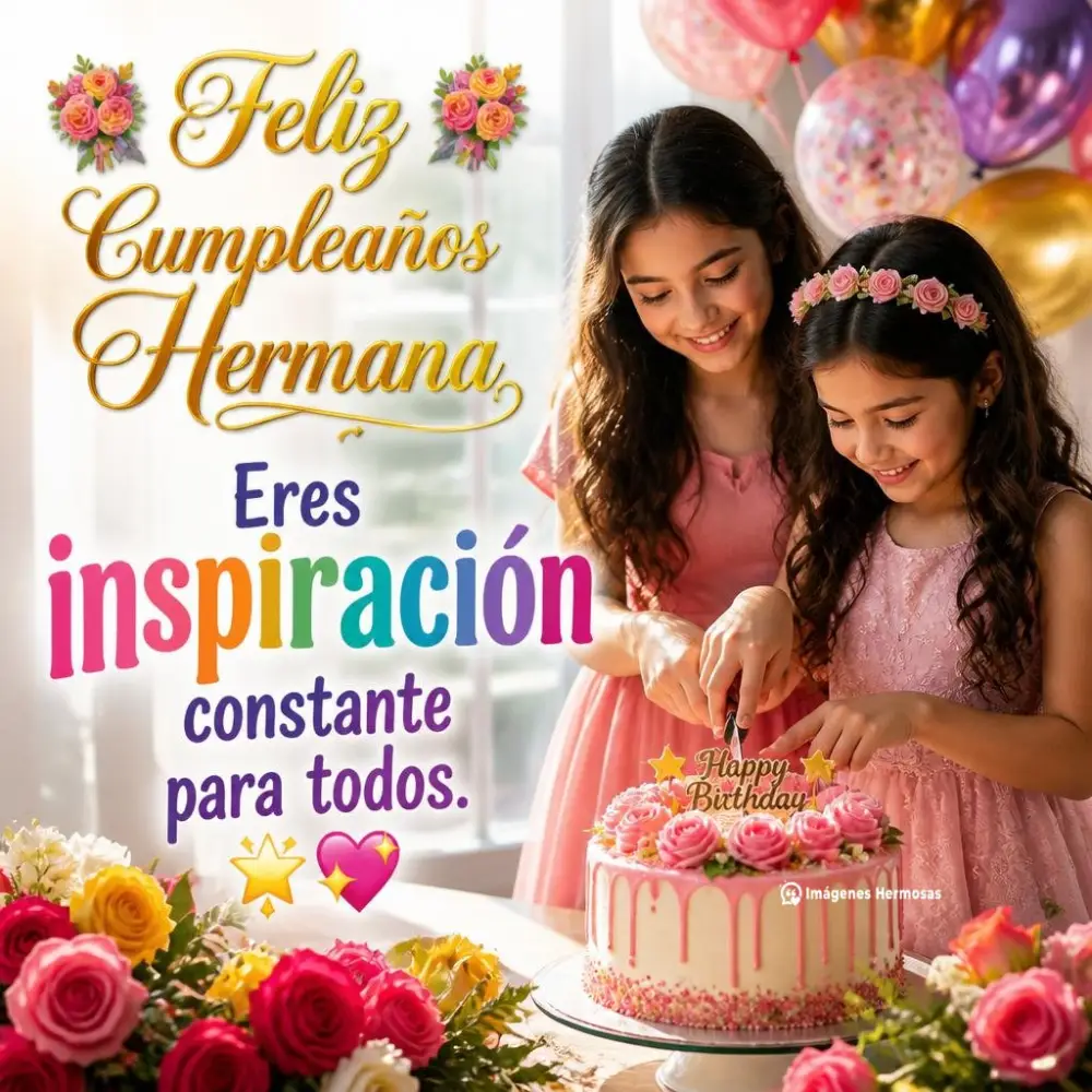 Bonitas Tarjetas De Cumpleaños Para Una Hermana