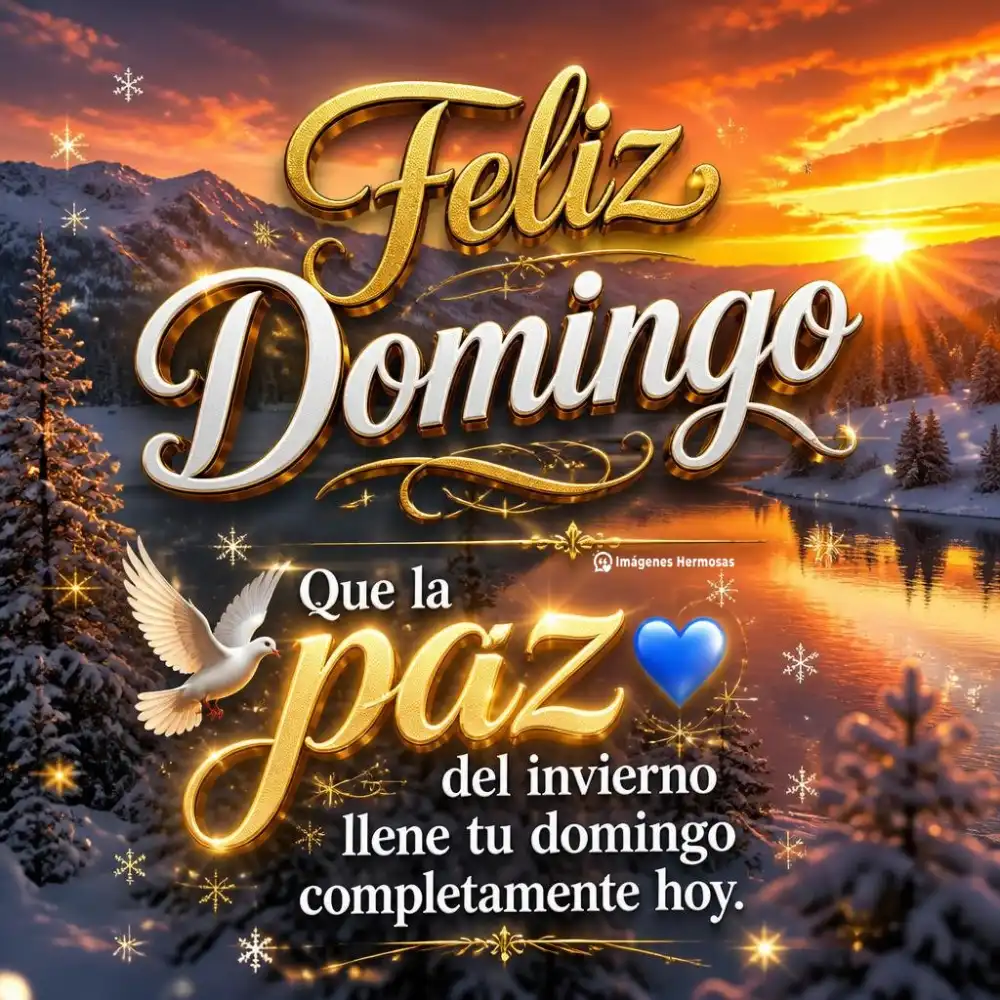 Buenos Dias Domingo Con Nieve