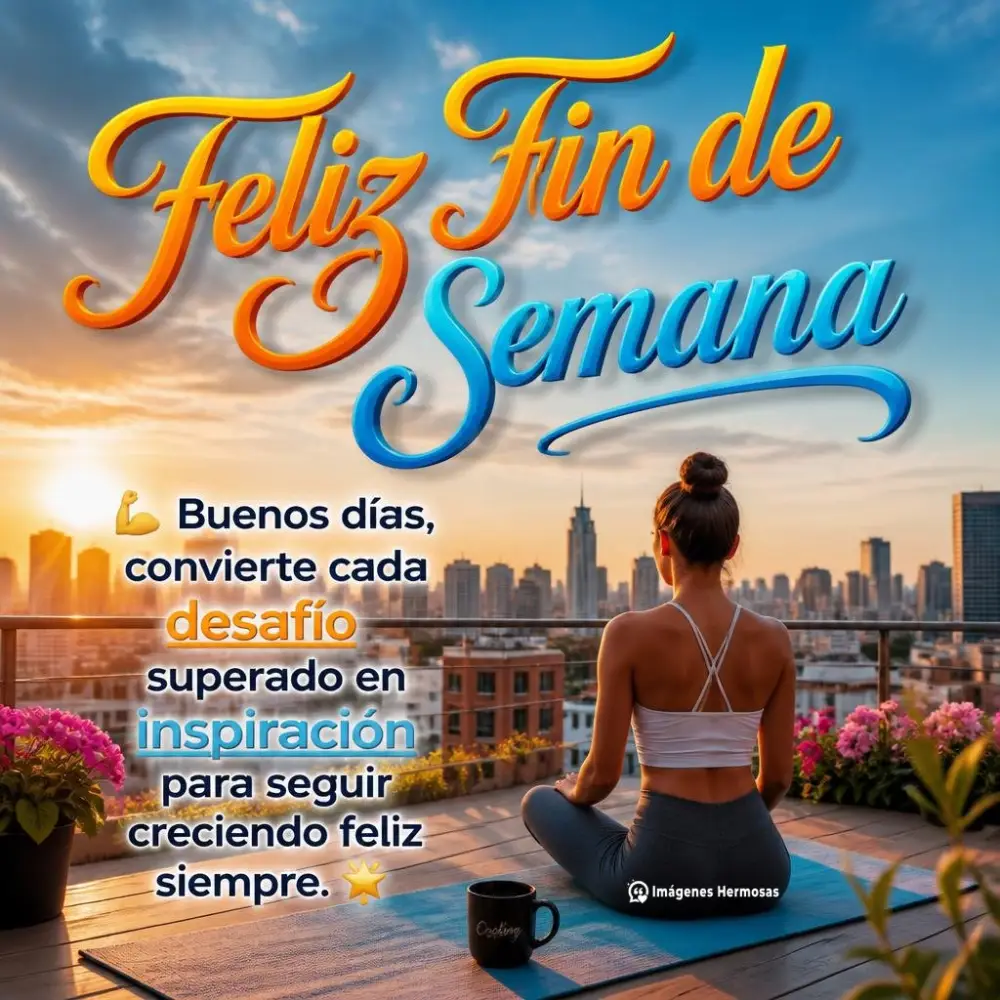 Buenos Días Feliz Que Tengas Un Bendecido Fin De Semana