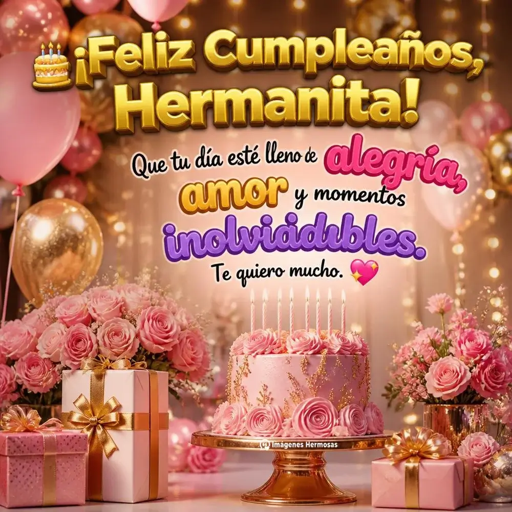 Carta De Feliz Cumpleaños Para Mi Hermana