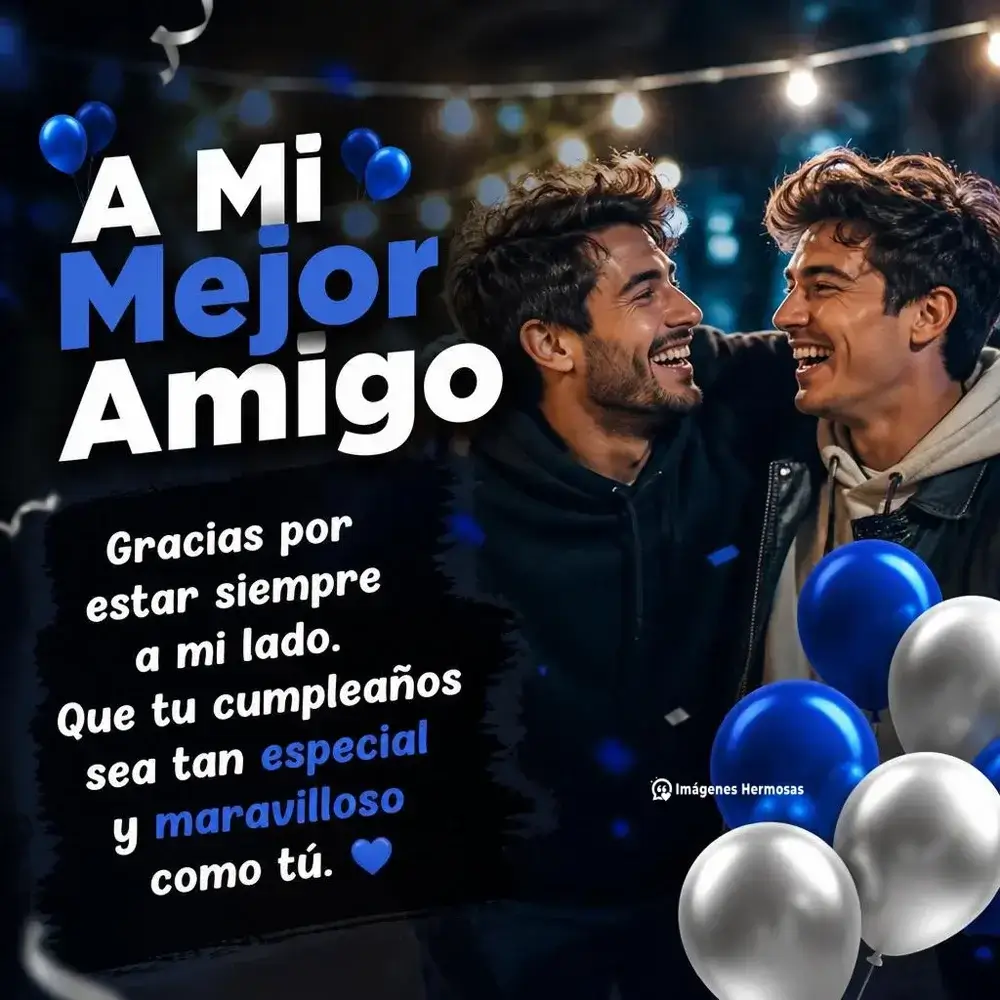 Elegante Feliz Cumpleaños Amigo