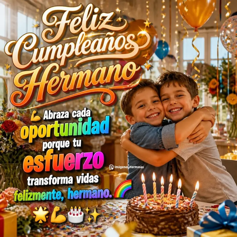 Felicidades Hermano Te Quiero