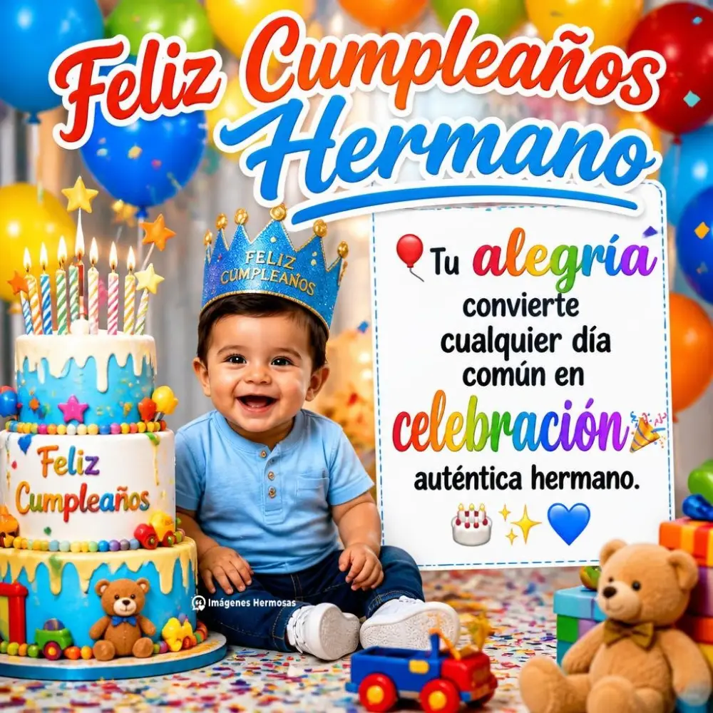Felicitaciones De Cumpleaños Para Un Hermano