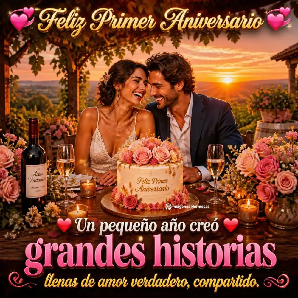 Felicitaciones Por El Primer Aniversario