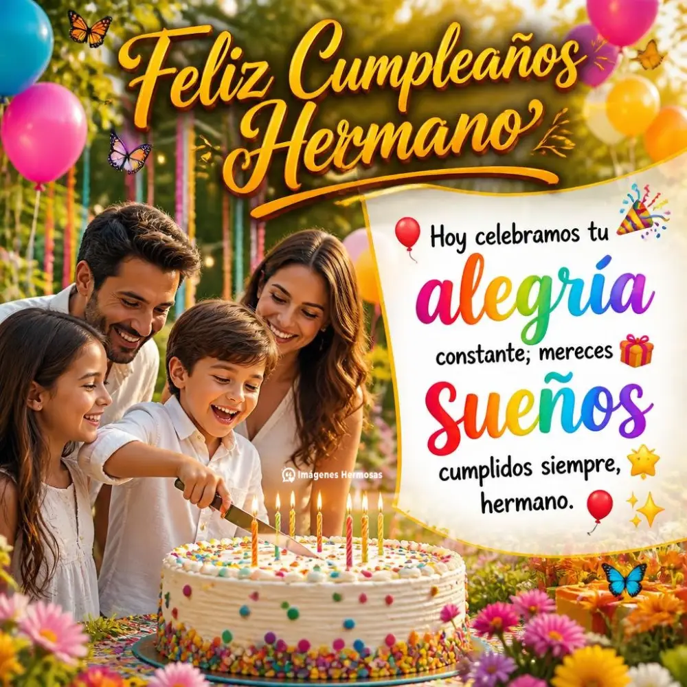 Feliz Cumpleaños Hermano Bendiciones