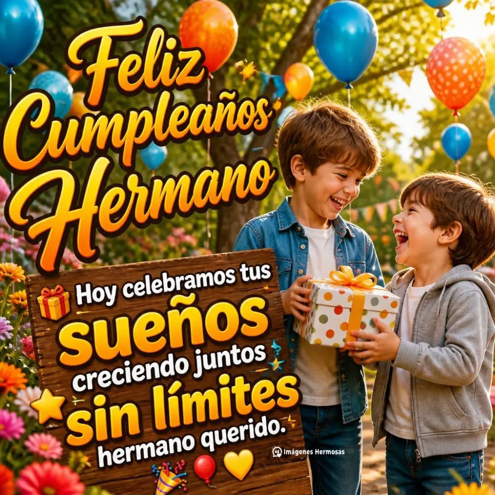 Feliz Cumpleaños Hermano Menor