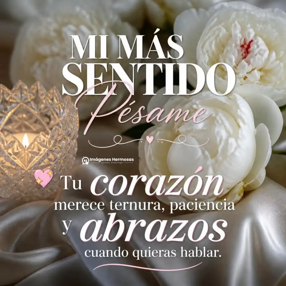 Frases De Pesame Bonitas Cortas