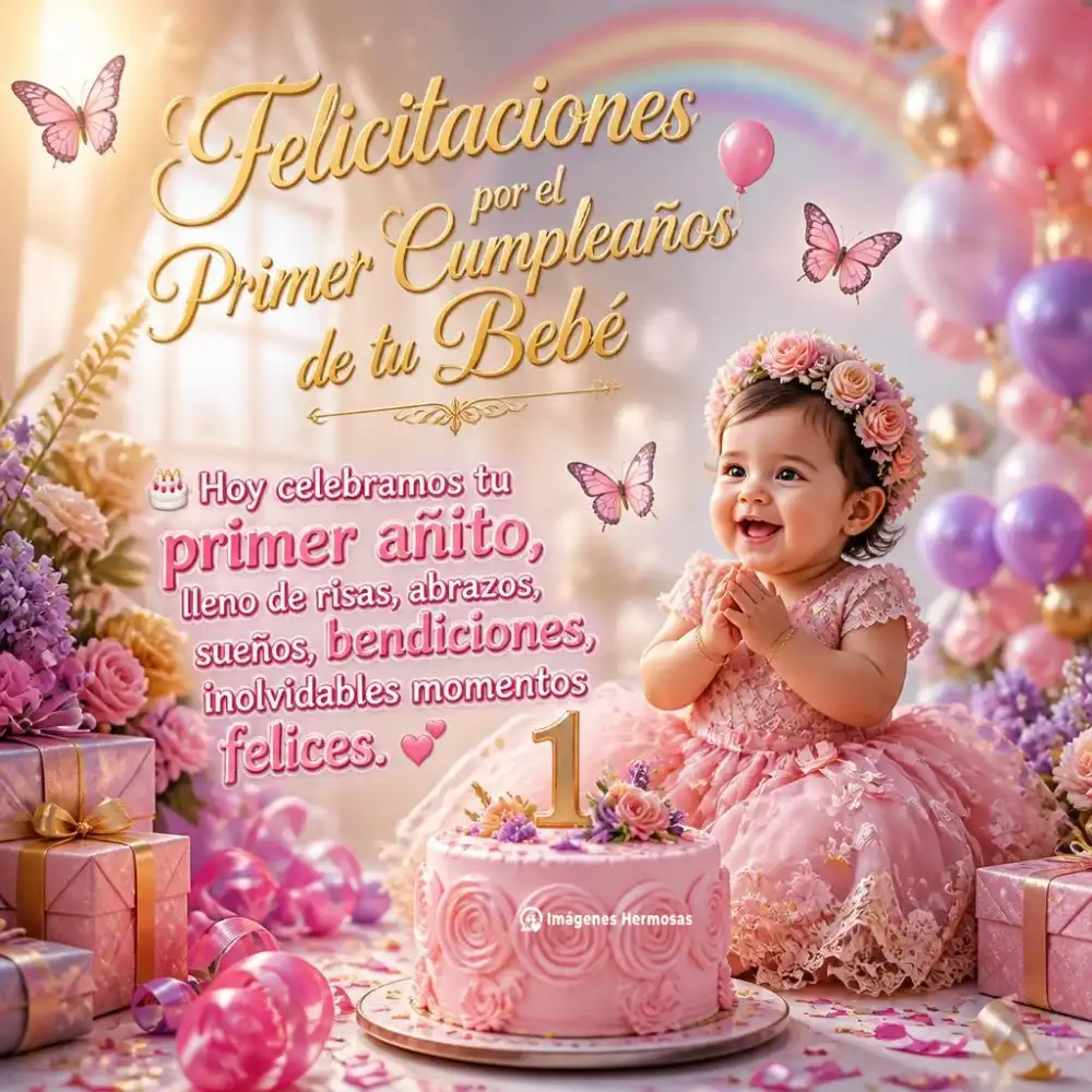 Frases Para Primer Añito De Nena