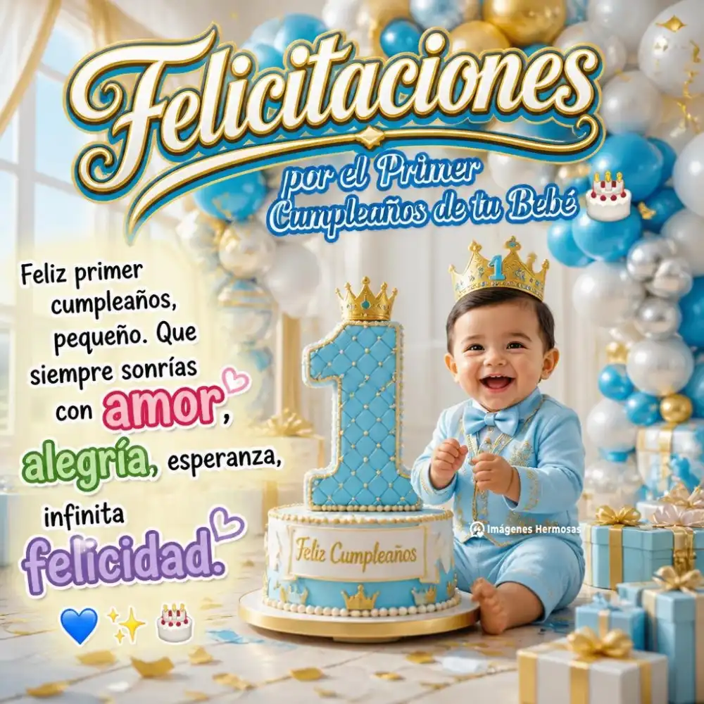 Primer Año Feliz Cumpleaños 1
