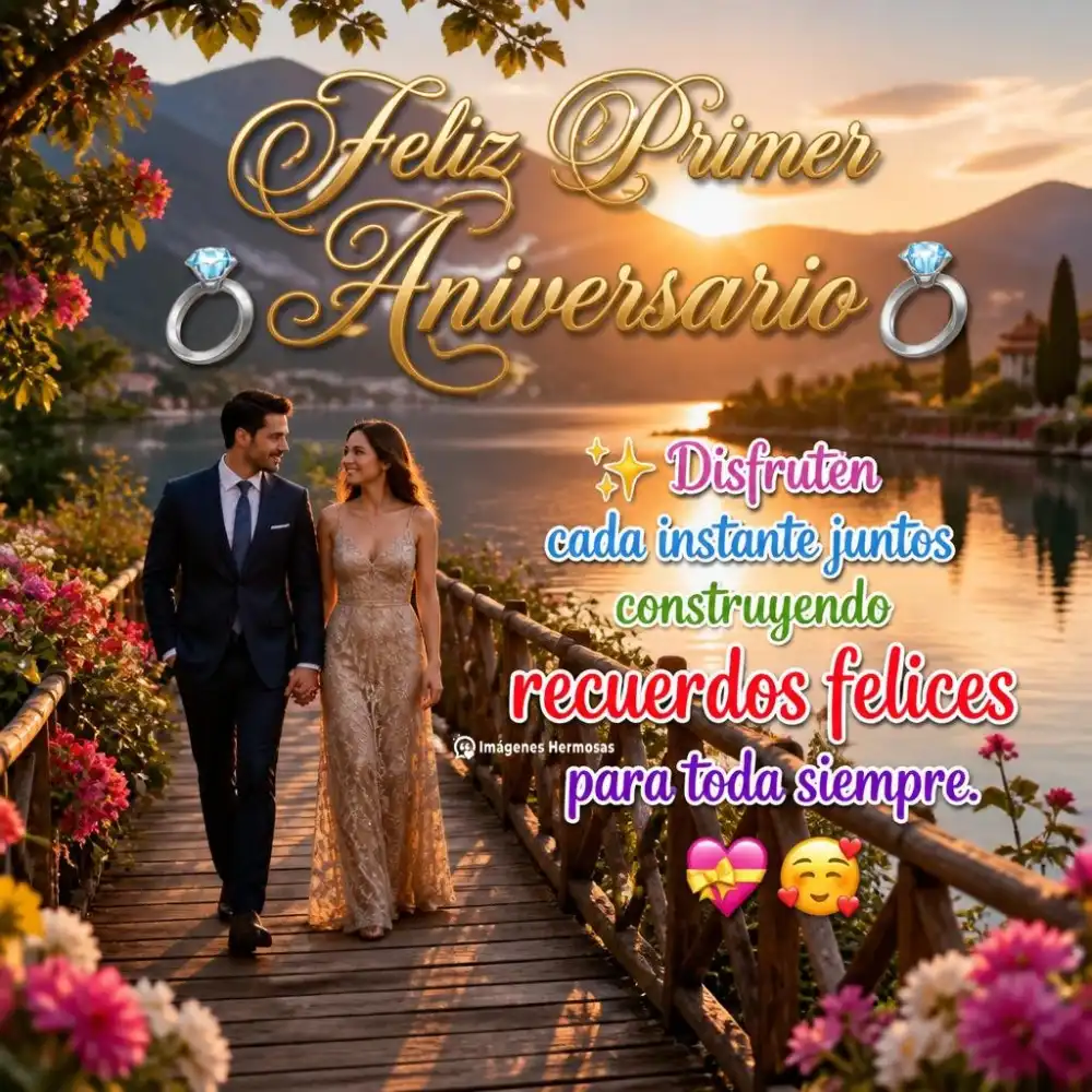 Feliz Primer Aniversario De Bodas
