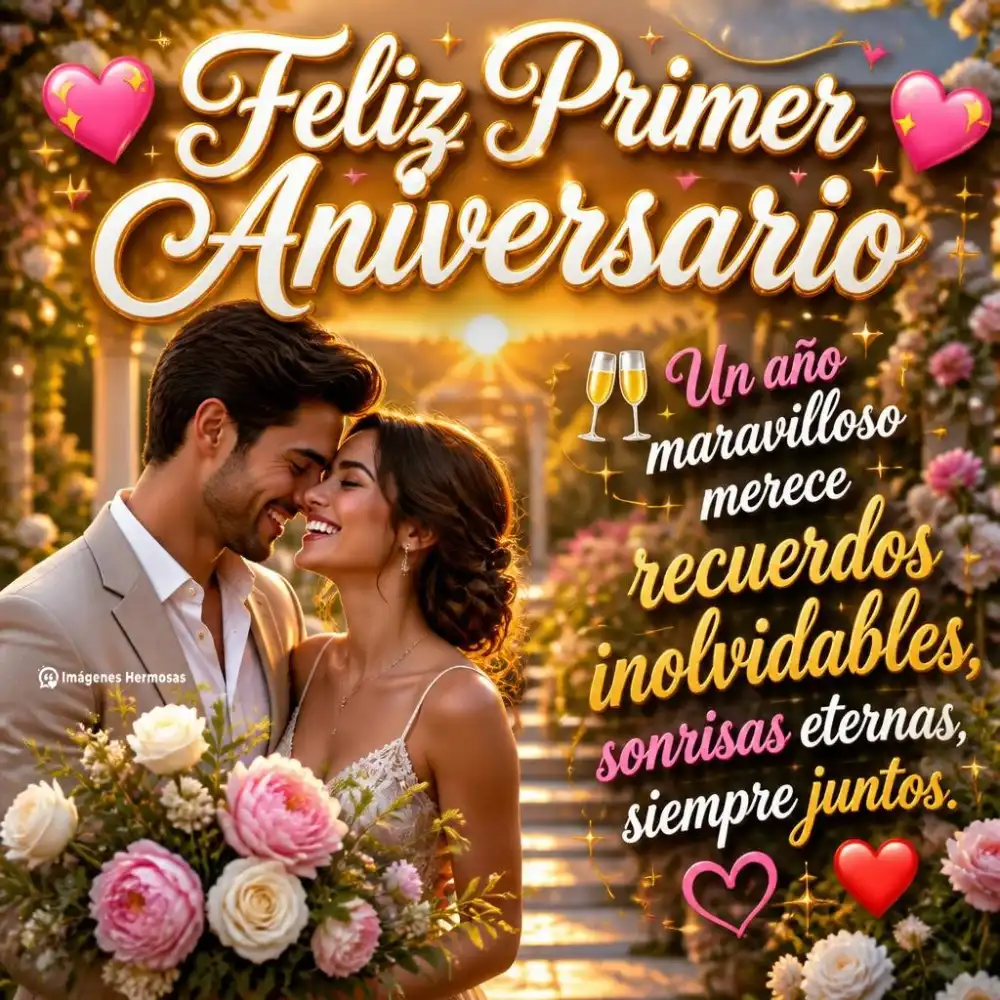 Feliz Primer Aniversario Mi Amor