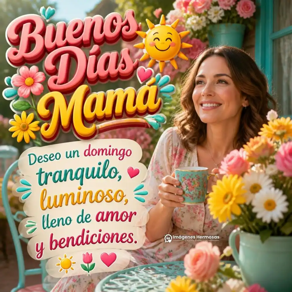 Buenos Dias Feliz Domingo Mama